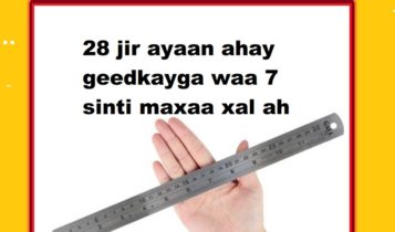 28 jir ayaan ahay geedkayga waa 7 sinti maxaa xal ah