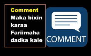 Comment Maka bixin karaa Fariimaha dadka kale