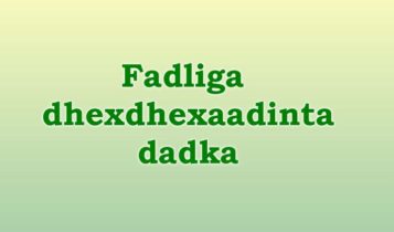 Fadliga dhexdhexaadinta dadka