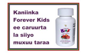 Kaniinka Forever Kids ee caruurta la siiyo muxuu taraa