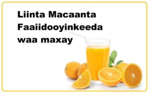 Liinta Macaanta Faaiidooyinkeeda waa maxay