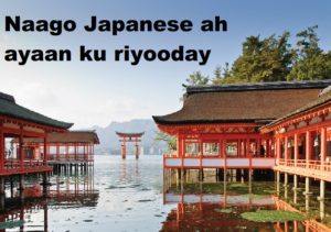 Naago Japanese ah ayaan ku riyooday