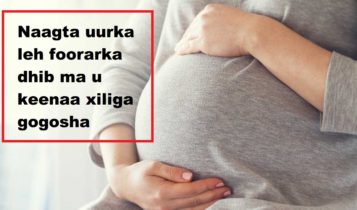 Naagta uurka leh foorarka dhib ma u keenaa xiliga gogosha