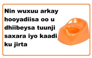 Nin wuxuu arkay hooyadiisa oo u dhiibeysa tuunji saxara iyo kaadi ku jirta