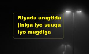 Riyada aragtida jiniga iyo suuqa iyo mugdiga