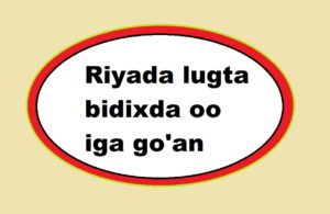 Riyada lugta bidixda oo iga go'an 