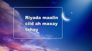 Riyada maalin ciid ah maxay tahay