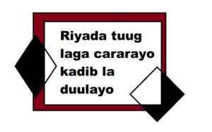 Riyada tuug laga cararayo kadib la duulayo