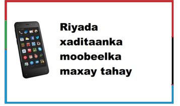 Riyada xaditaanka moobeelka maxay tahay