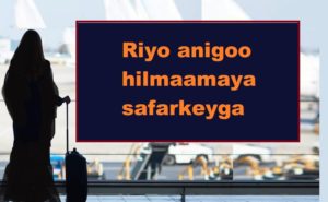 Riyo anigoo hilmaamaya safarkeyga