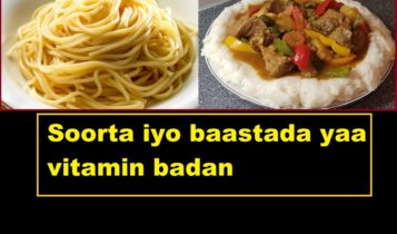 Soorta iyo baastada yaa vitamin badan