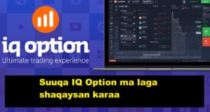 Suuqa IQ Option ma laga shaqaysan karaa