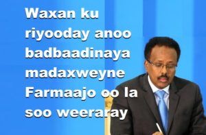 Waxan ku riyooday anoo badbaadinaya madaxweyne Farmaajo oo la soo weeraray