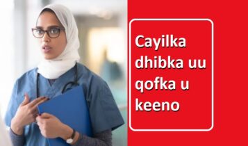 Cayilka dhibka uu qofka u keeno Cayilka dhibka uu qofka u keeno