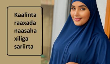Kaalinta raaxada naasaha xiliga sariirta Kaalinta raaxada naasaha xiliga sariirta