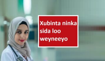 Xubinta ninka sida loo weyneeyo Xubinta ninka sida loo weyneeyo