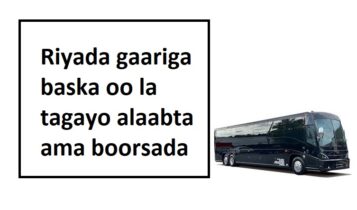Riyada gaariga baska oo la tagayo alaabta ama boorsada Riyada gaariga baska oo la tagayo alaabta ama boorsada