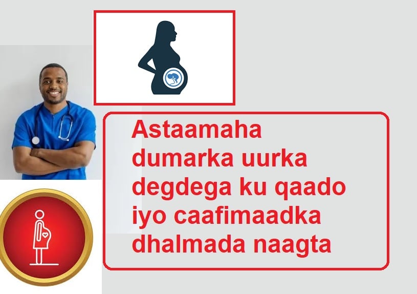 Astaamaha dumarka uurka degdega ku qaado iyo caafimaadka dhalmada naagta