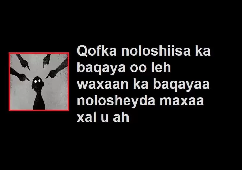Qofka noloshiisa ka baqaya oo leh waxaan ka baqayaa nolosheyda maxaa xal u ah