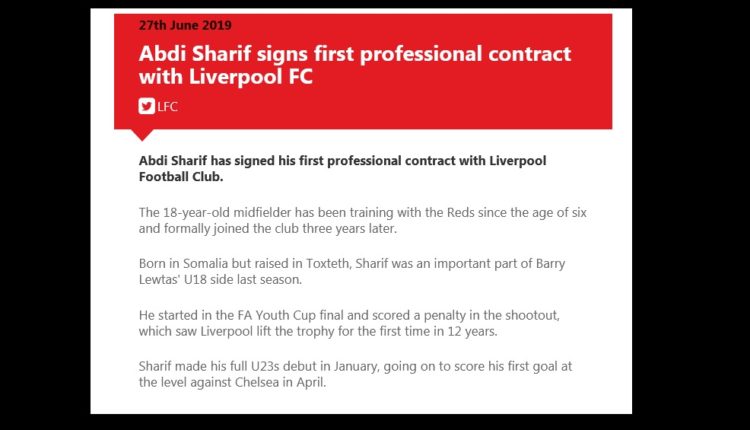 Abdi Sharif Liverpool