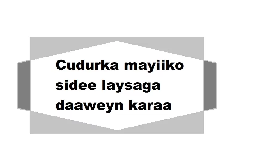 Cudurka mayiiko sidee laysaga daaweyn karaa