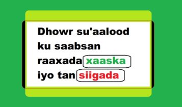 Dhowr su'aalood ku saabsan raaxada xaaska iyo tan siigada