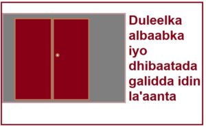 Duleelka albaabka iyo dhibaatada galidda idin la'aanta