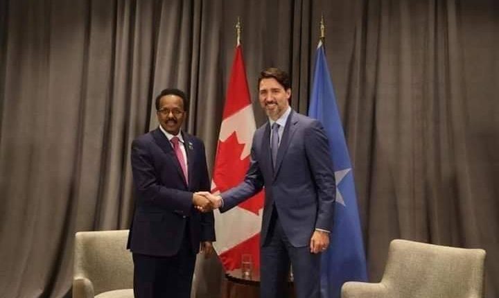 Farmaajo iyo Justin Trudeau