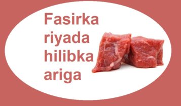 Fasirka riyada hilibka ariga