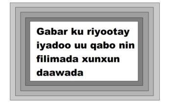 Gabar ku riyootay iyadoo uu qabo nin filimada xunxun daawada