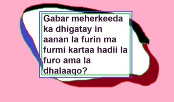 Gabar meherkeeda ka dhigatay in aanan la furin ma furmi kartaa hadii la furo ama la dhalaaqo?