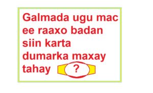 Galmada ugu mac ee raaxo badan siin karta dumarka maxay tahay?