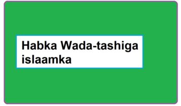 Habka Wada-tashiga islaamka