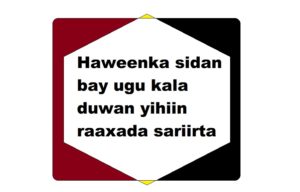 Haweenka sidan bay ugu kala duwan yihiin raaxada sariirta