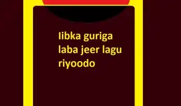 Iibka guriga laba jeer lagu riyoodo