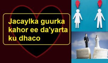 Jacaylka guurka kahor ee da'yarta ku dhaco.