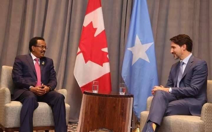 Sawirada MD Farmaajo iyo Justin Trudeau