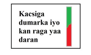 Kacsiga dumarka iyo kan raga yaa daran