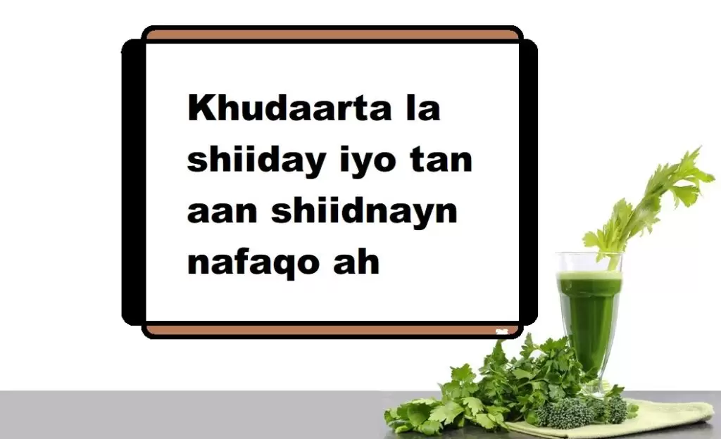 Khudaarta la shiiday iyo tan aan shiidnayn nafaqo ah