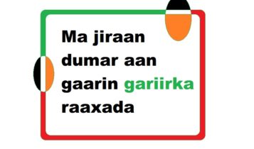 Ma jiraan dumar aan gaarin gariirka raaxada