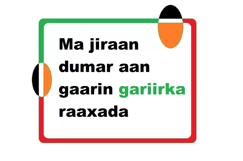 Ma jiraan dumar aan gaarin gariirka raaxada