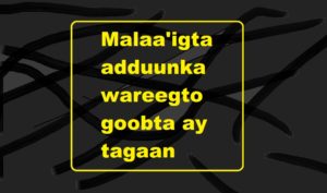 Malaa'igta adduunka wareegto goobta ay tagaan