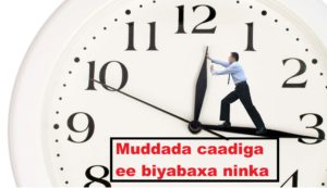 Muddada caadiga ee biyabaxa ninka