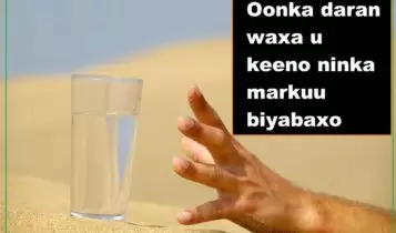 Oonka daran waxa u keeno ninka markuu biyabaxo Oonka daran waxa u keeno ninka markuu biyabaxo