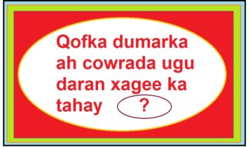 Qofka dumarka ah cowrada ugu daran xagee ka tahay