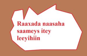 Raaxada naasaha saameys itey leeyihiin