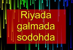 Riyada galmada sodohda