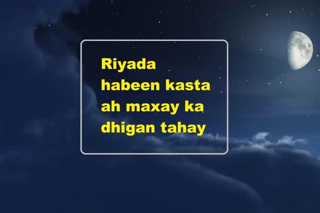 Riyada habeen kasta ah maxay ka dhigan tahay