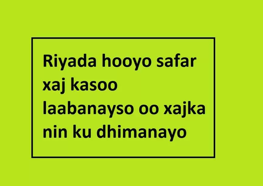 Riyada hooyo safar xaj kasoo laabanayso oo xajka nin ku dhimanayo