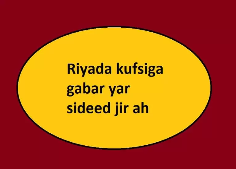 Riyada kufsiga gabar yar sideed jir ah